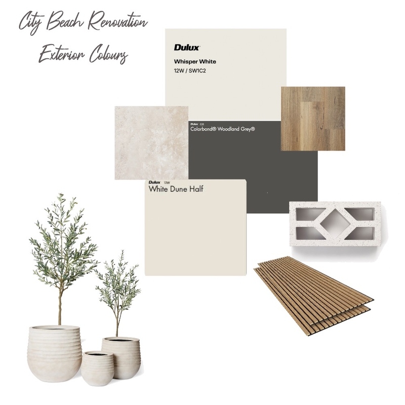 City Beach- Exterior Colours Mood Board by Amanda Lee Interiors on Style Sourcebook
