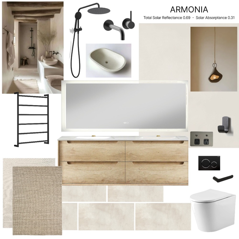 The Manse Ensuite Mood Board by BRAVE SPACE interiors on Style Sourcebook