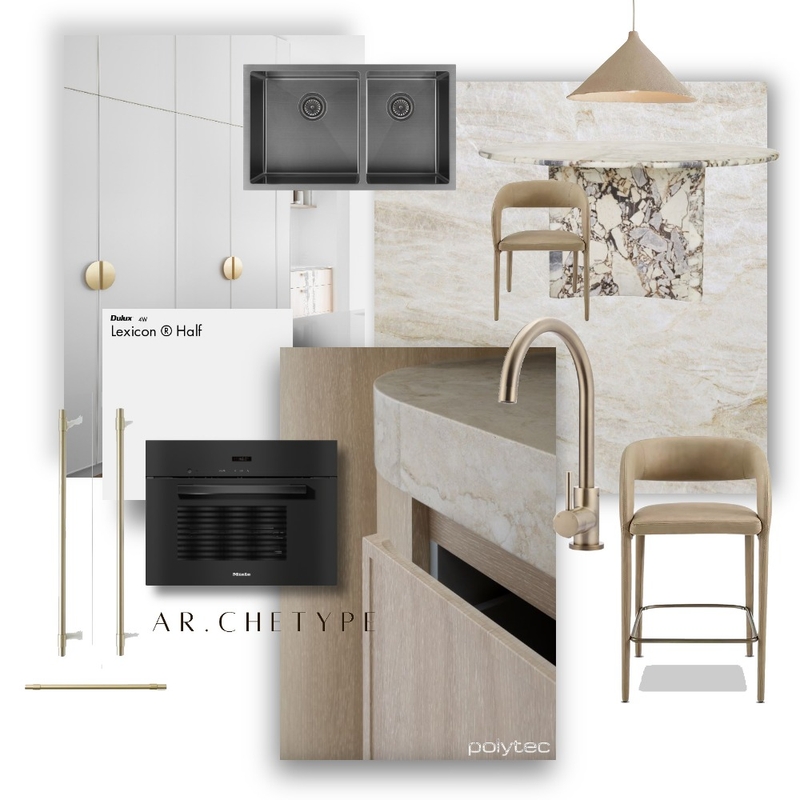 Taj Mahal Neutral Kitchen Mood Board by AR.CHETYPE DESIGN on Style Sourcebook