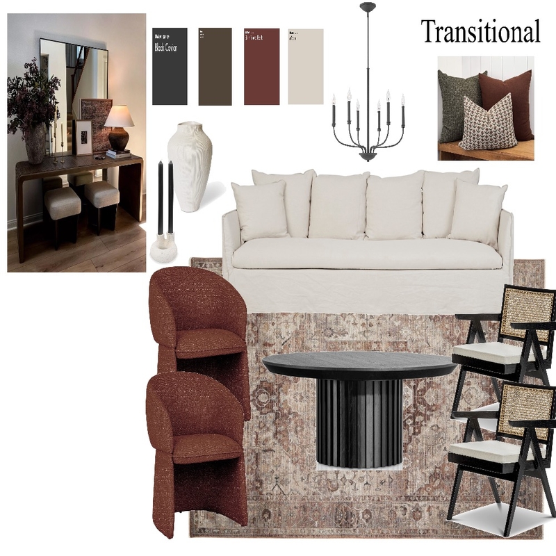 Transitional Design Mood Board by DaisyRogers on Style Sourcebook