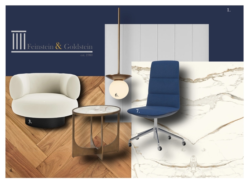 Feinstein & Goldstein Reception/Waiting Area Concept Mood Board by botany75 on Style Sourcebook