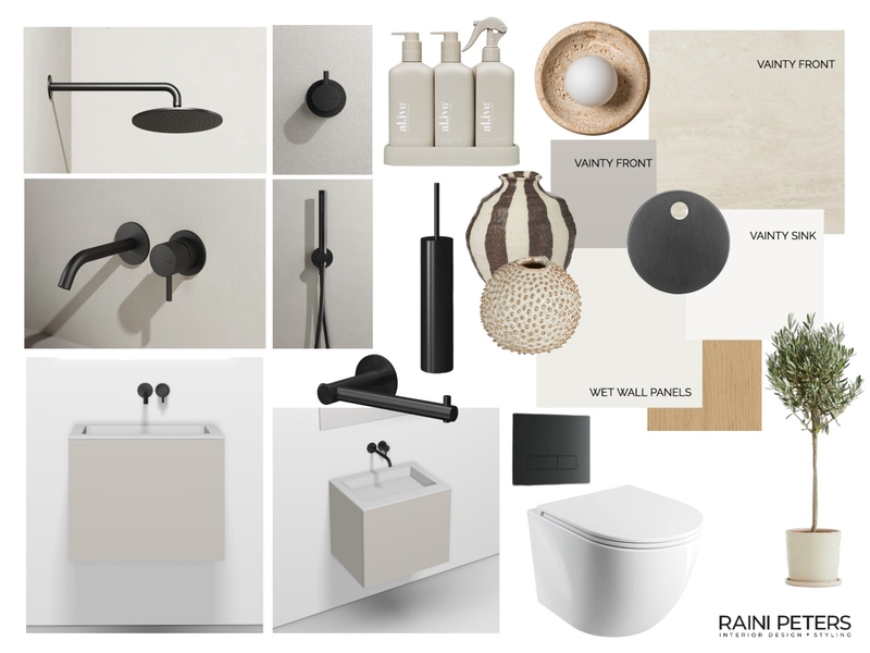 Guest batrhoom 5 Mood Board by Raini Peters Interior Design + Styling on Style Sourcebook