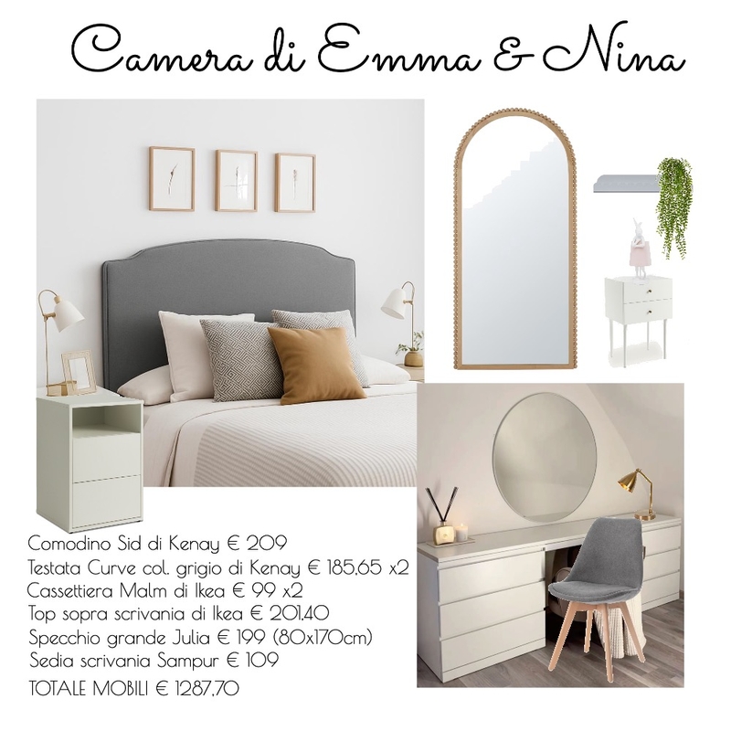 Emma&Nina Bedroom Mood Board by InStyle Idea on Style Sourcebook