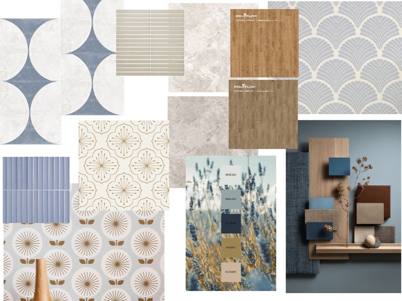 Tile, wallpaper, colour palette Mood Board by jquinn on Style Sourcebook