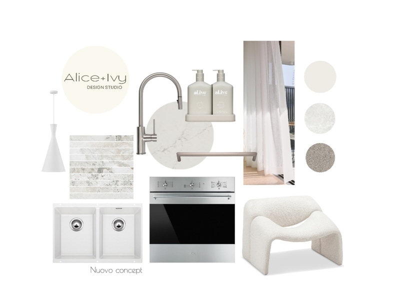 Nuovo concept Mood Board by Alice + Ivy Design Studio on Style Sourcebook