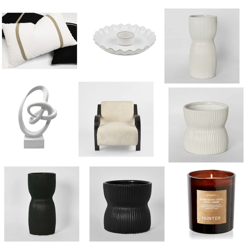 Black and White Homewares Mood Board by House of Walton on Style Sourcebook