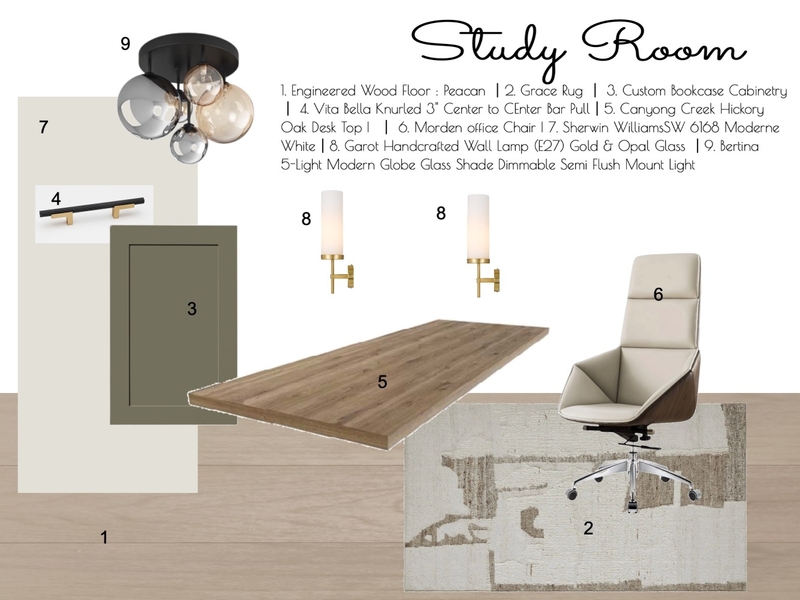 Study Room Mood Board by kissesfyg@gmail.com on Style Sourcebook