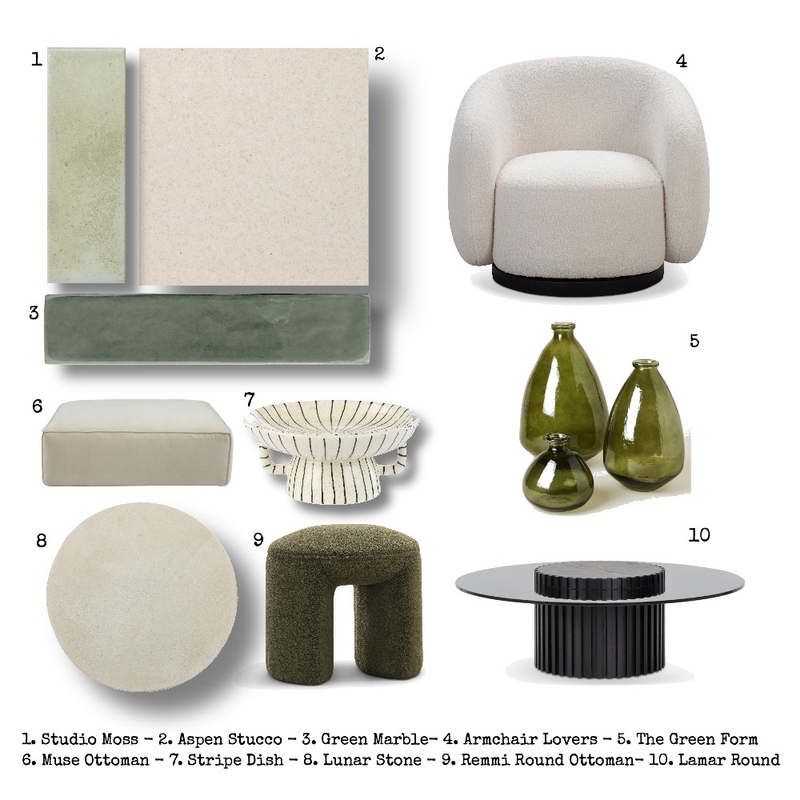 GREEN MODBOARD Mood Board by zadua y co on Style Sourcebook