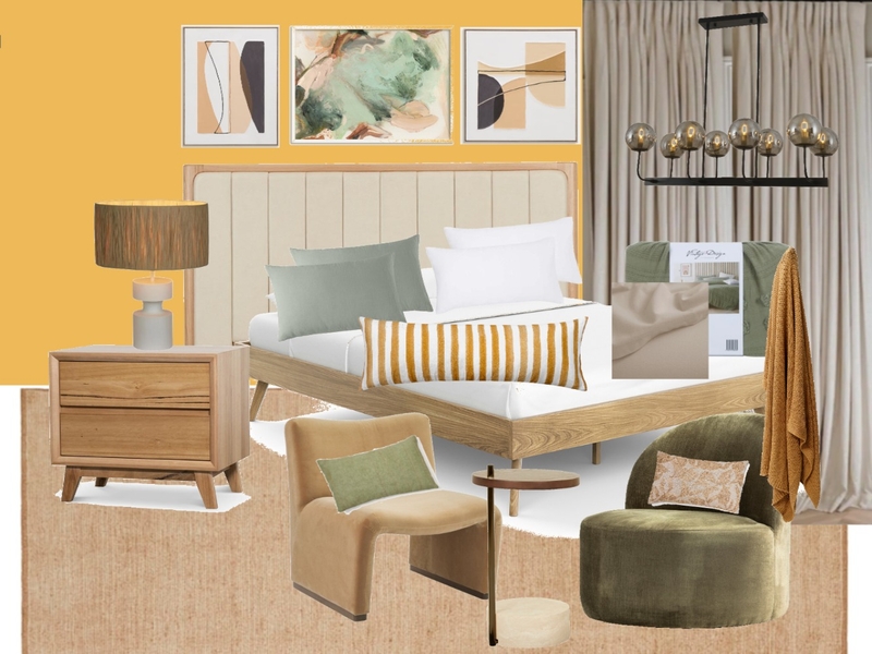 MCM bedroom Mood Board by Salwa 25 on Style Sourcebook