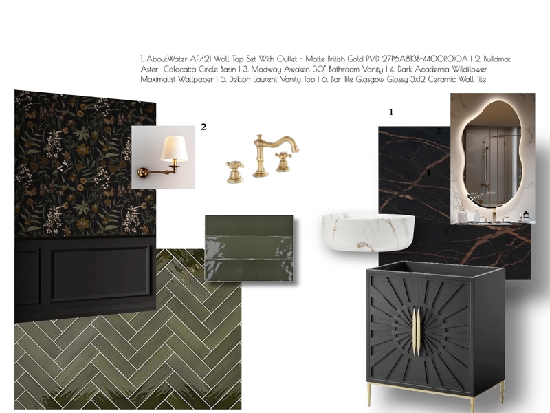Powder Room Mood Board by kissesfyg@gmail.com on Style Sourcebook