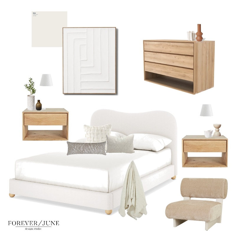 Bedroom Mood Board by Forever June Design Studio on Style Sourcebook