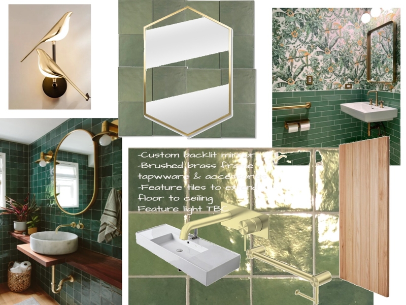 Palm powder room Mood Board by Lady Darwin Design on Style Sourcebook