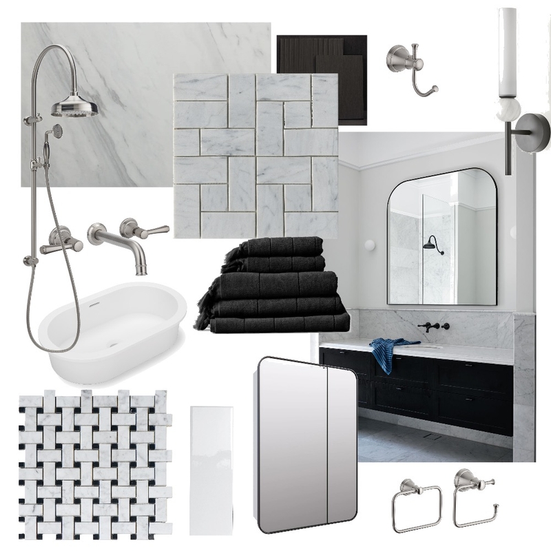 Classic Guest Bathroom Mood Board by Zarper Interiors on Style Sourcebook