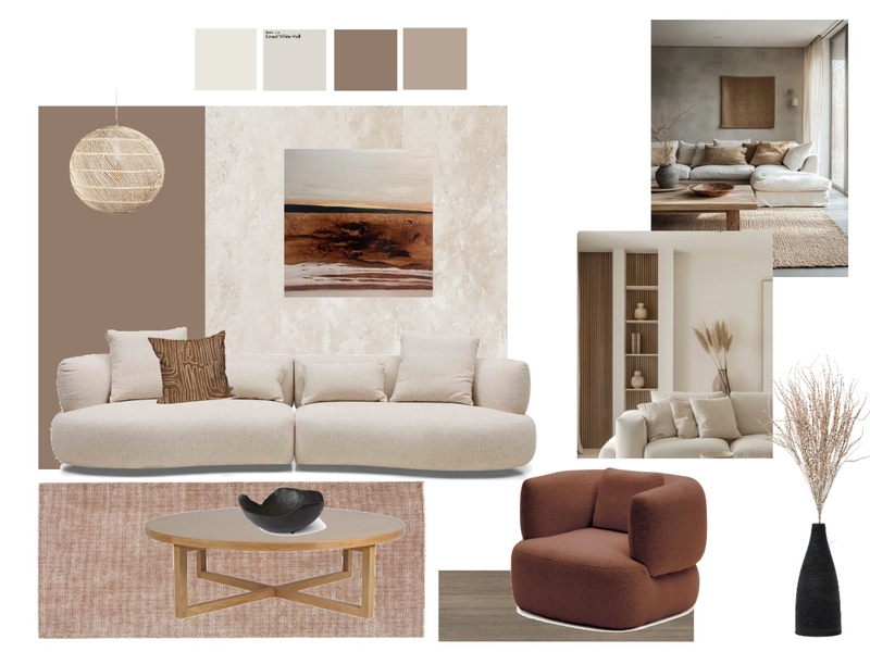 Regina Living room v2- calm earthy organic coastal Mood Board by Evolve Creative Interiors on Style Sourcebook