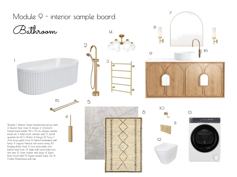 bathroom Mood Board by Lina Lila on Style Sourcebook