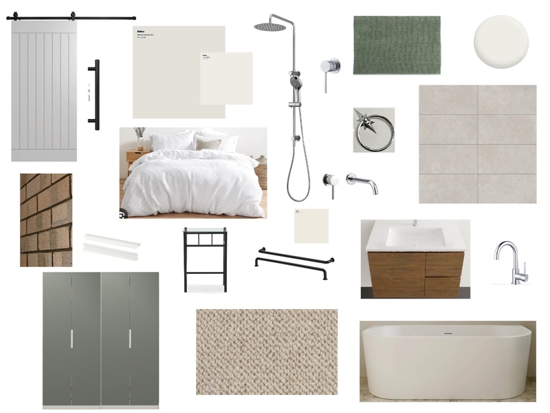 master & ensuite green grey Mood Board by b on Style Sourcebook