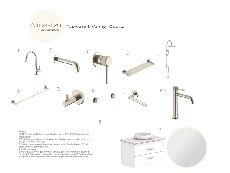 hardware and Fixtures TAPWARE- QUARTZ Mood Board by Alice + Ivy Design Studio on Style Sourcebook