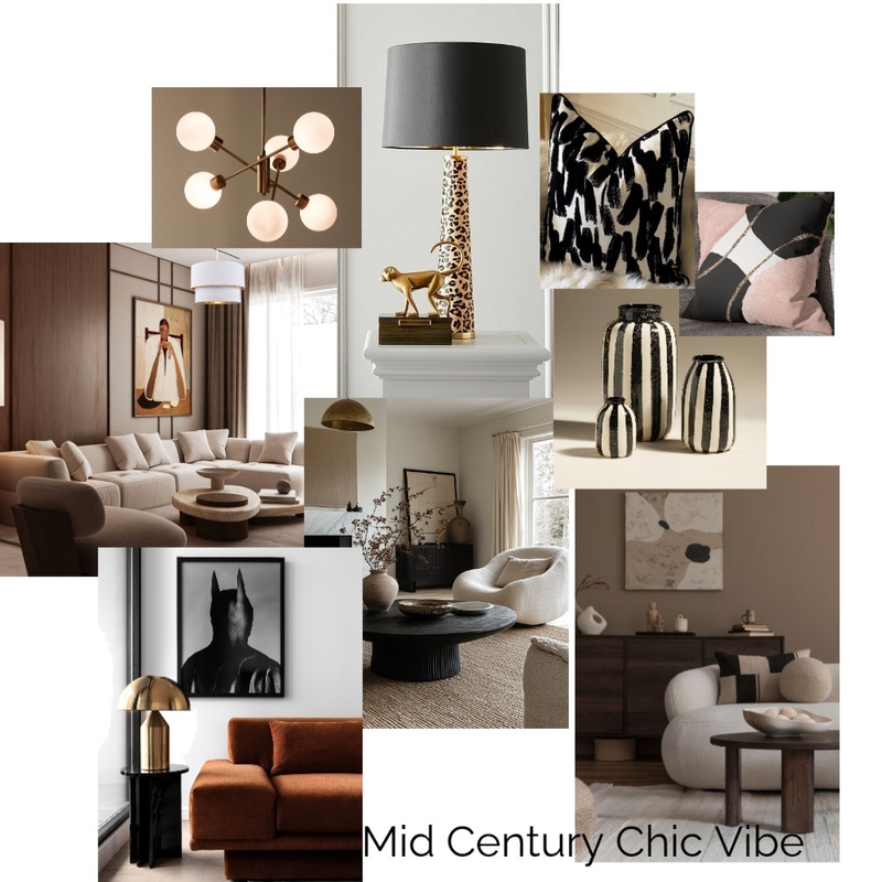 Mid Century Chic Vibe Mood Board by Debz West Interiors on Style Sourcebook
