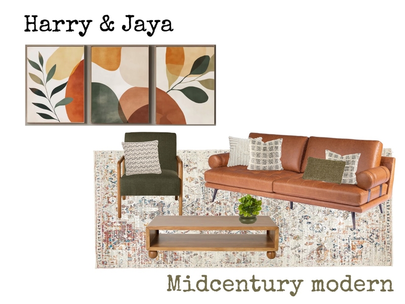Mid century modern Harry & Jaya Mood Board by Botanic Interiors on Style Sourcebook