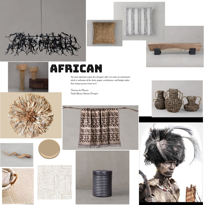 African Mood Board by dandre.lerm77@gmail.com on Style Sourcebook
