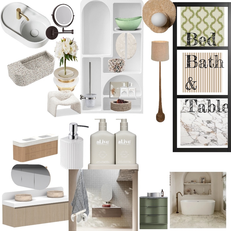 Bathroom museum case 10:12am plus Mood Board by FirstLast125 on Style Sourcebook