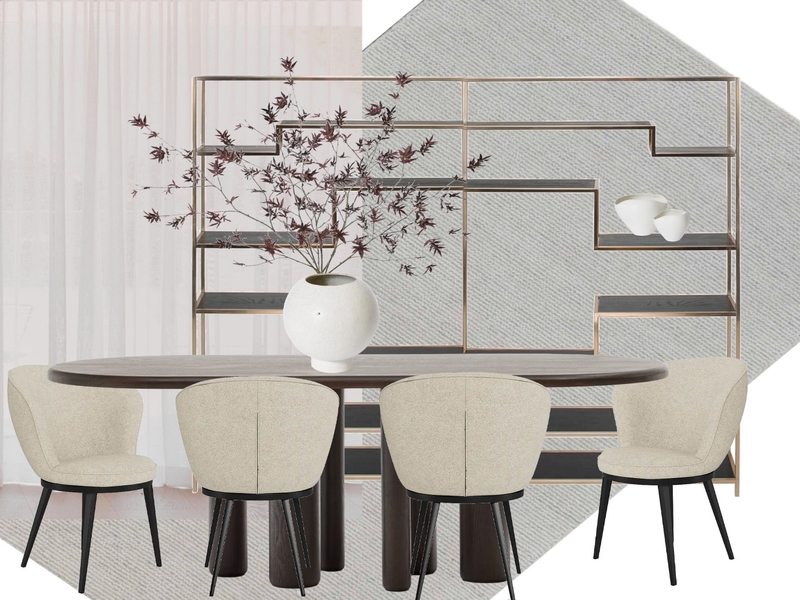 1 hopetoun way, new farm -  dining dark option Mood Board by tlaws on Style Sourcebook