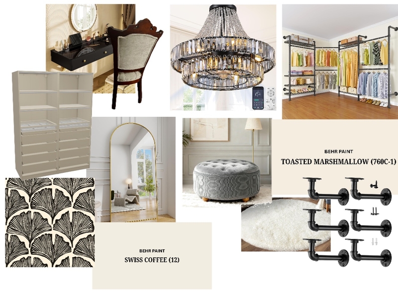black and white closet Mood Board by emaress on Style Sourcebook