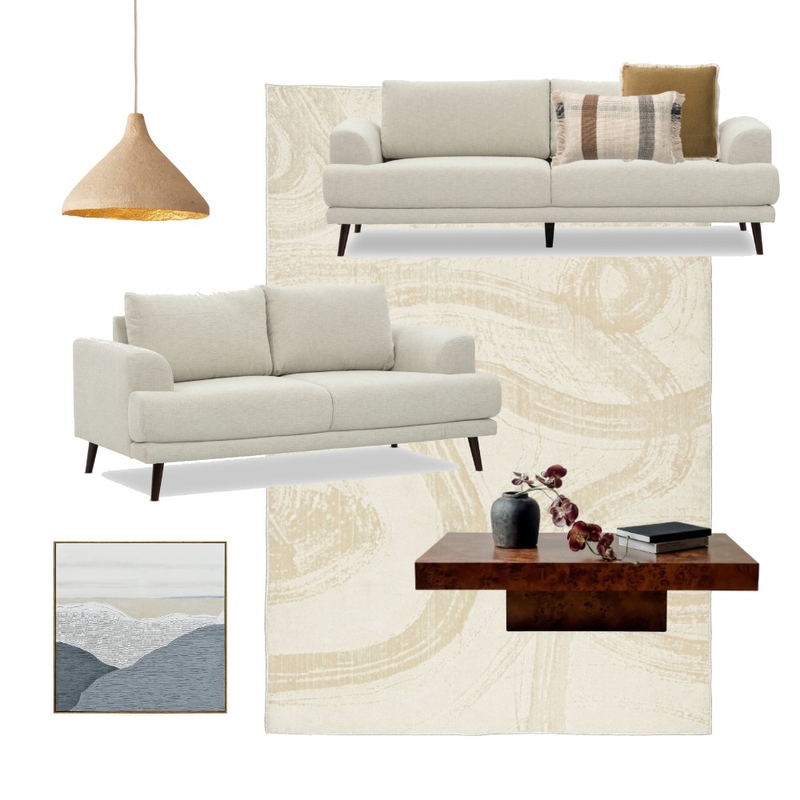 Living Area for Rima Makin styled by Fern Mood Board by Miss Amara on Style Sourcebook