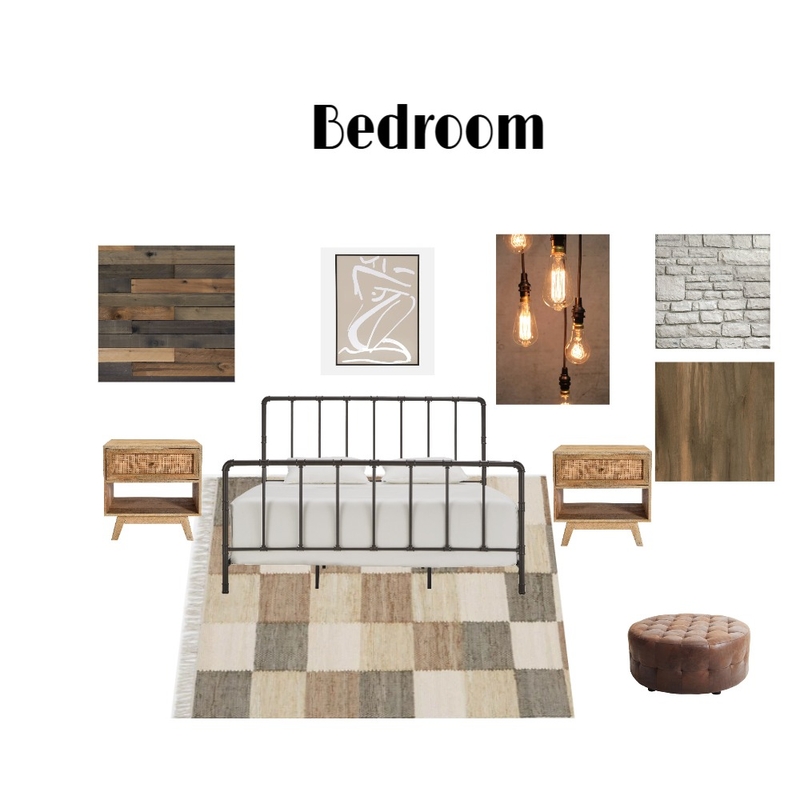Bedroom - Industrial Moodboard Mood Board by annickpaul358@gmail.com on Style Sourcebook
