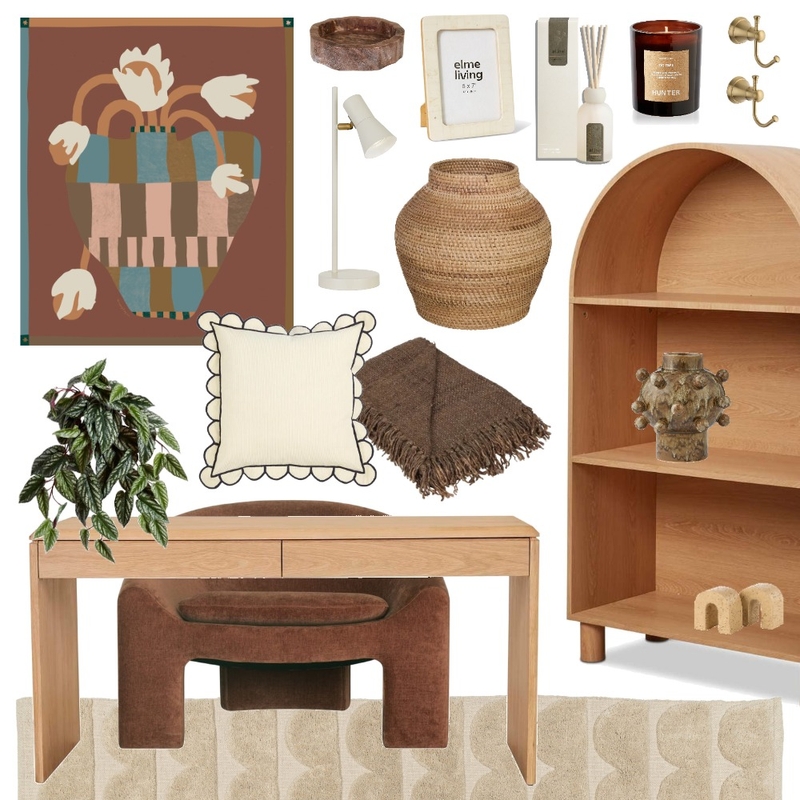 Neutral, Inviting Home Study Mood Board by Lighting Illusions on Style Sourcebook