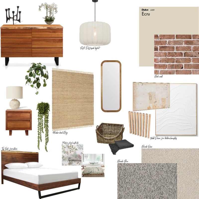 Bedroom Warm Modern Mood Board by NeillMcC on Style Sourcebook