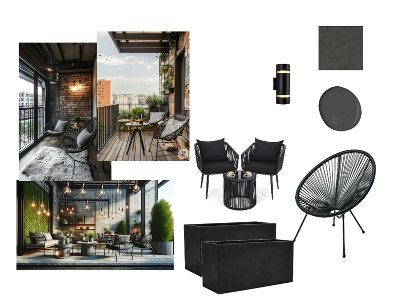 Balcony - Industrial Style Mood Board by annickpaul358@gmail.com on Style Sourcebook