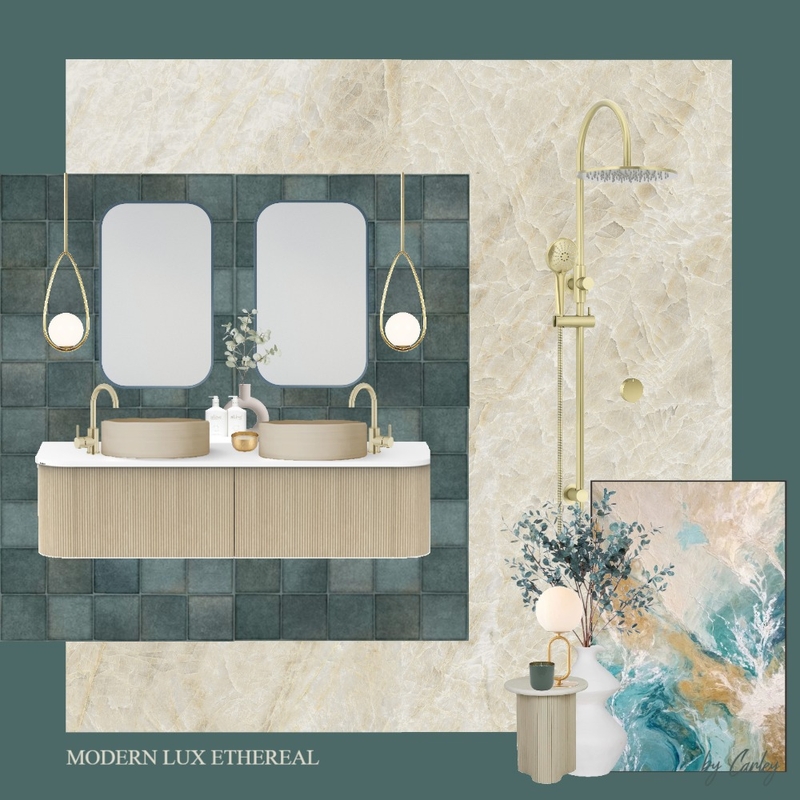 Modern Lux Ethereal: Oyster Taj Mahal Beige Mood Board by Carley & Co. Design on Style Sourcebook