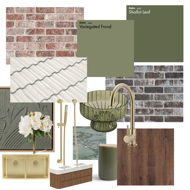 MOODY GREEN Mood Board by jennoux on Style Sourcebook