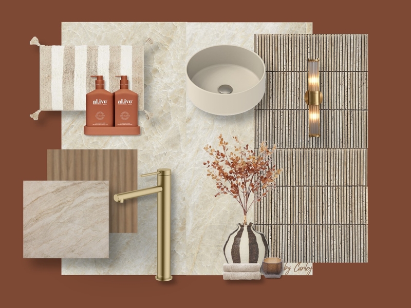 Organic Modern Mediterranean: Oyster Taj Mahal Beige Mood Board by Carley Design Studio on Style Sourcebook