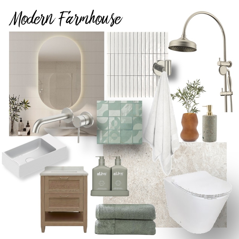 Modern Farmhouse 2- Kiran Mood Board by michxvalerio on Style Sourcebook