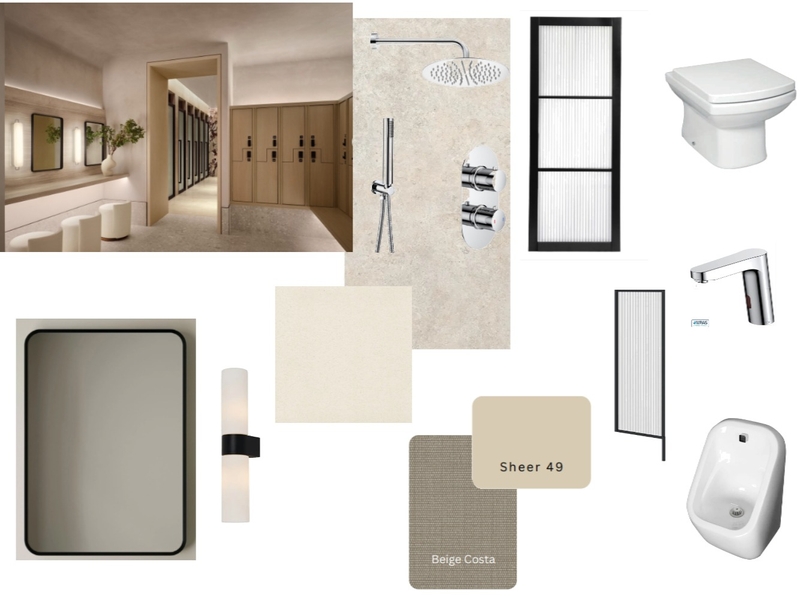 RGC Lower Floor Mens Toilets/Showers Modern Mood Board by HelenOg73 on Style Sourcebook