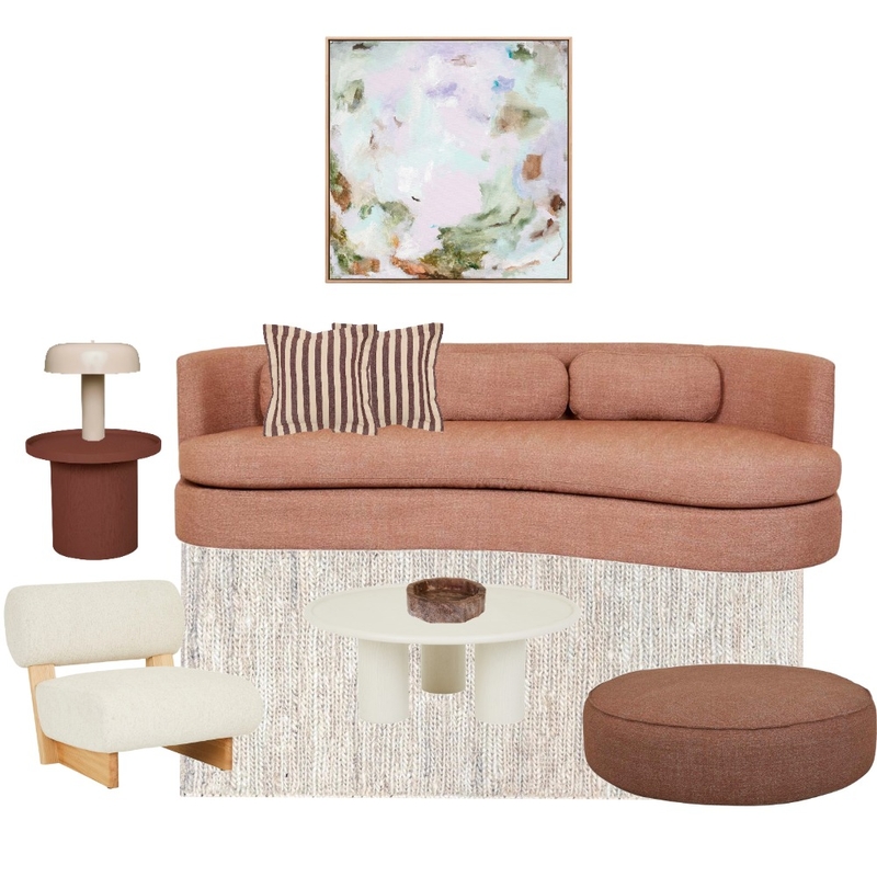 Terra Rosa Living Room Mood Board by Fitted + Furnished on Style Sourcebook
