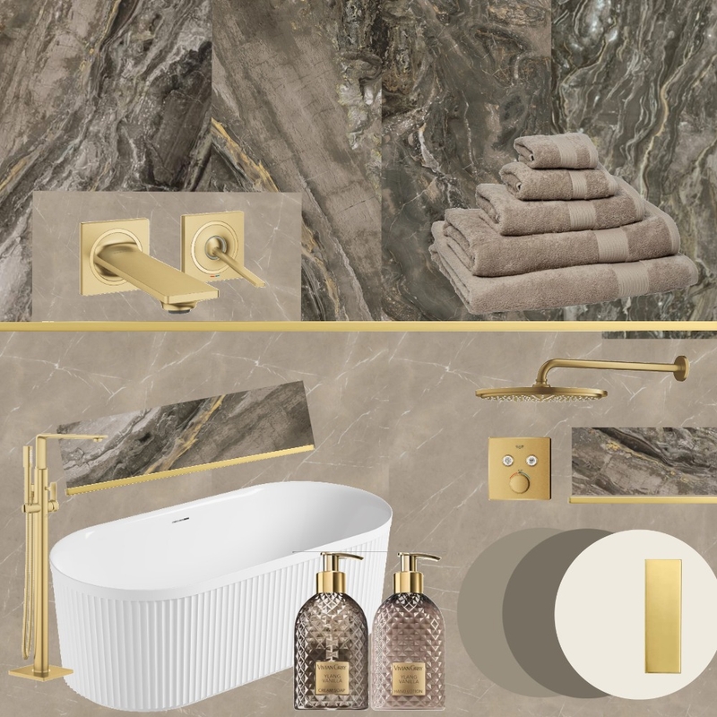 Greige gold ensuite Mood Board by SweetTooth1922 on Style Sourcebook