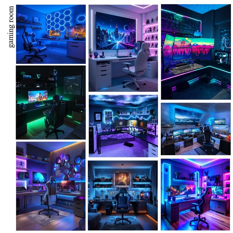 gaming room Mood Board by elifozgur on Style Sourcebook