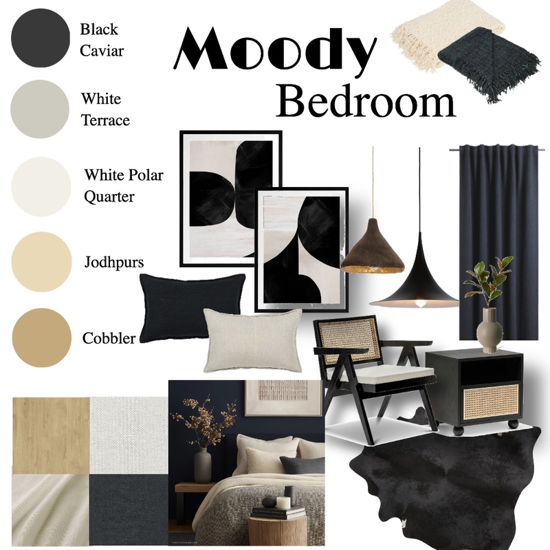 Moody Bedroom Mood Board by Asia.Designer on Style Sourcebook