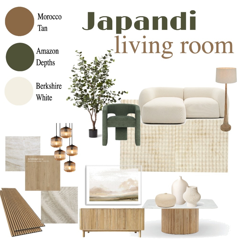 Japandi Living Room Mood Board by Asia.Designer on Style Sourcebook