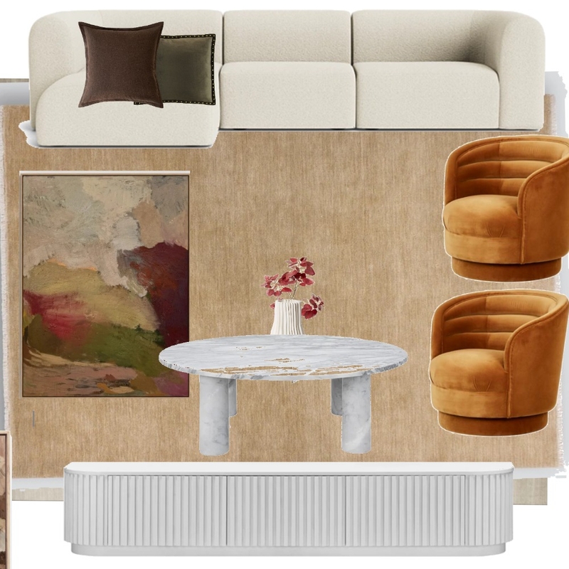 Living area rj couch v2  marty tv unit baya putty rug Mood Board by Efi Papasavva on Style Sourcebook