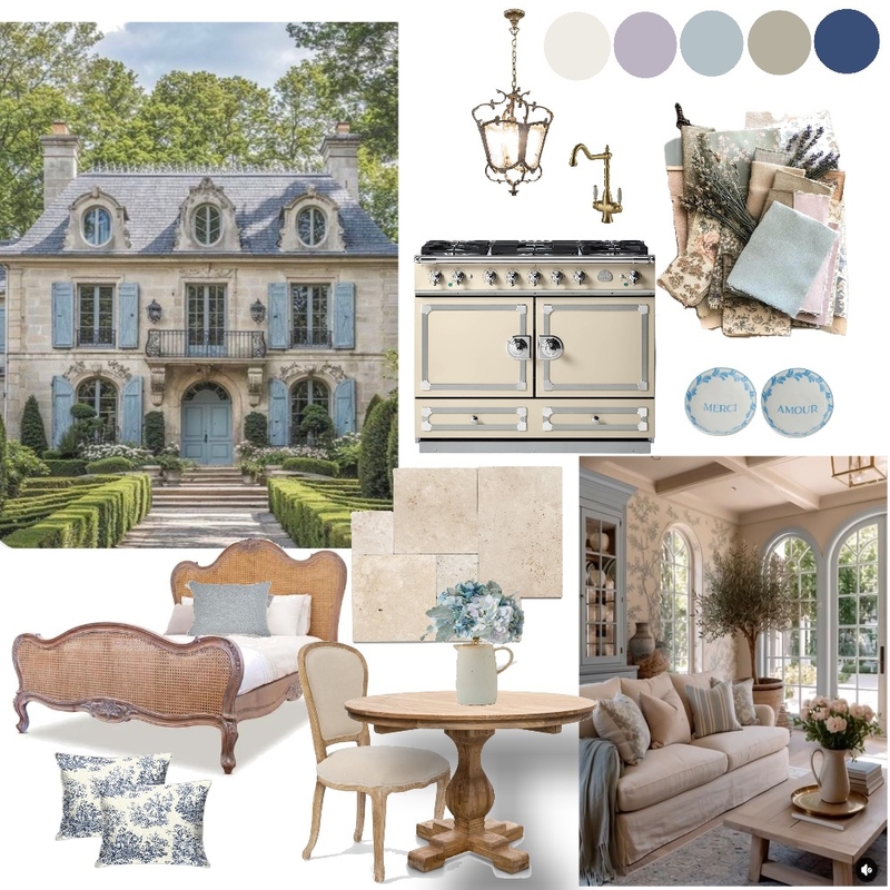 French Provincial Mood Board by by Jenelle Suarez on Style Sourcebook