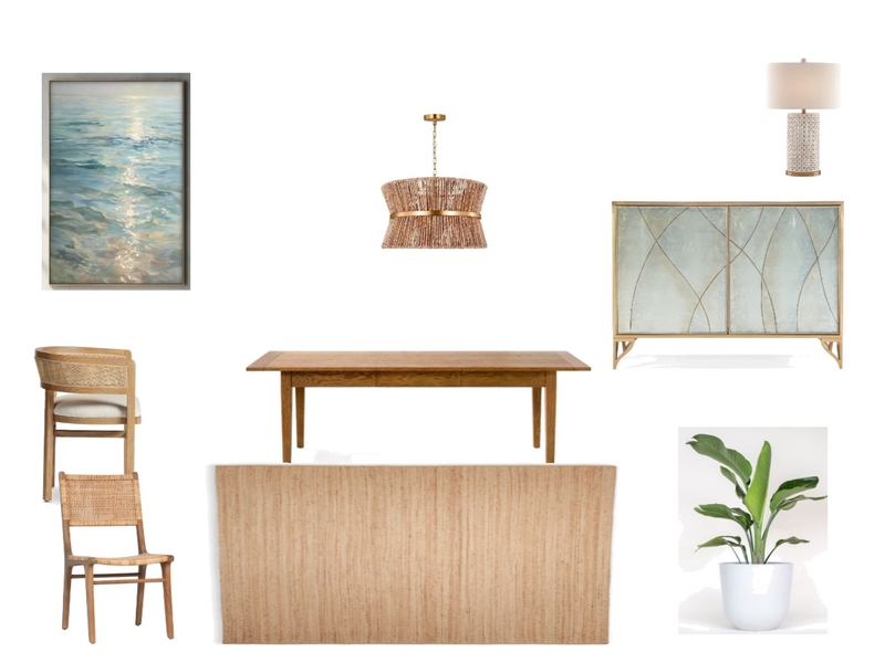Coastal Dining Room Mood Board by Velvet Grove Interiors on Style Sourcebook
