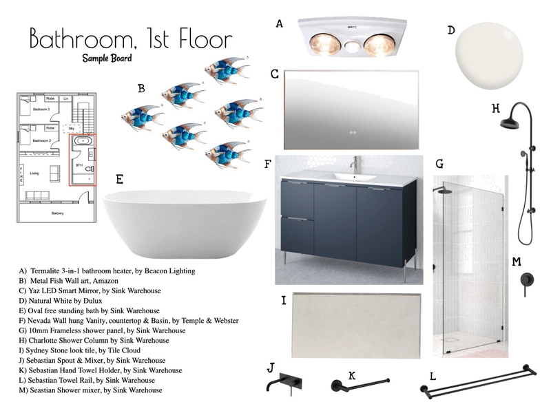 Bathroom Mood Board by Becks Interior Designs on Style Sourcebook