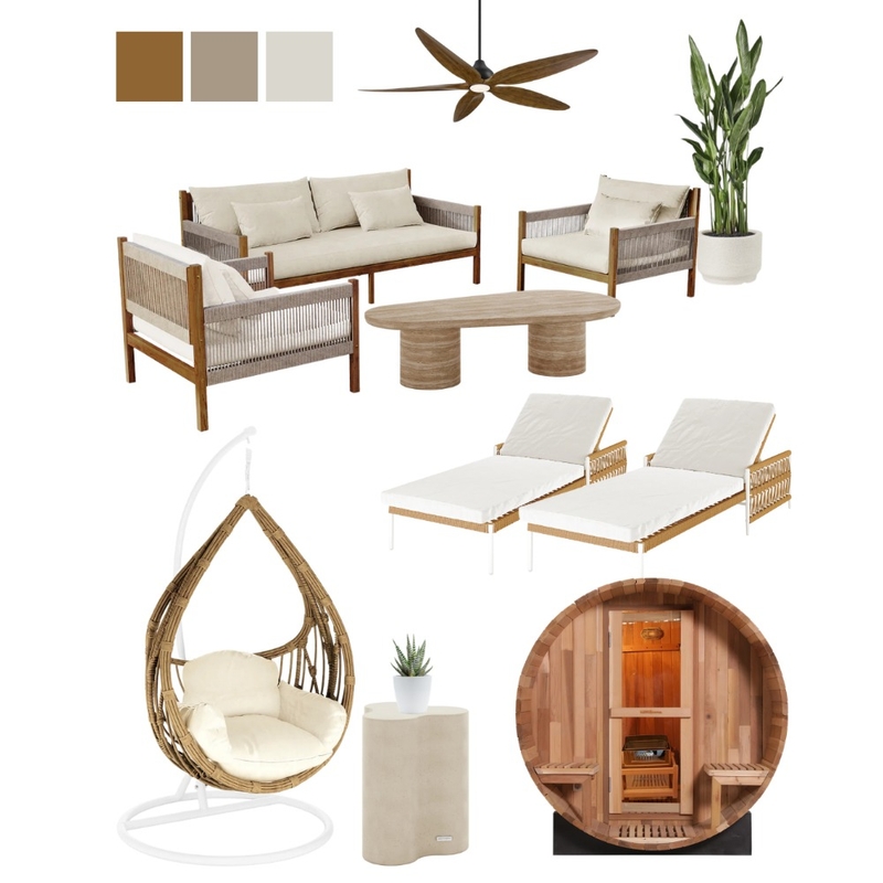 Modern Coastal Outdoor Living Mood Board by Luxo Living on Style Sourcebook