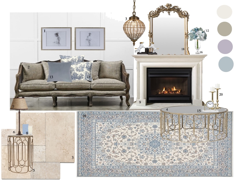 French Provincial Mood Board by by Jenelle Suarez on Style Sourcebook