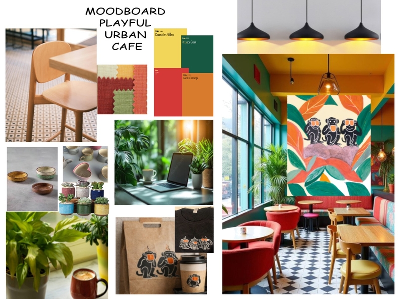 cafe monkeys Mood Board by feniarouli@yahoo.gr on Style Sourcebook