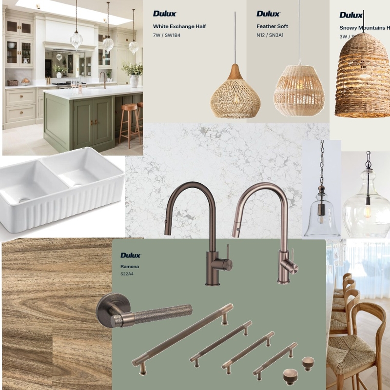Kitchen green aged bronze Mood Board by kathok on Style Sourcebook